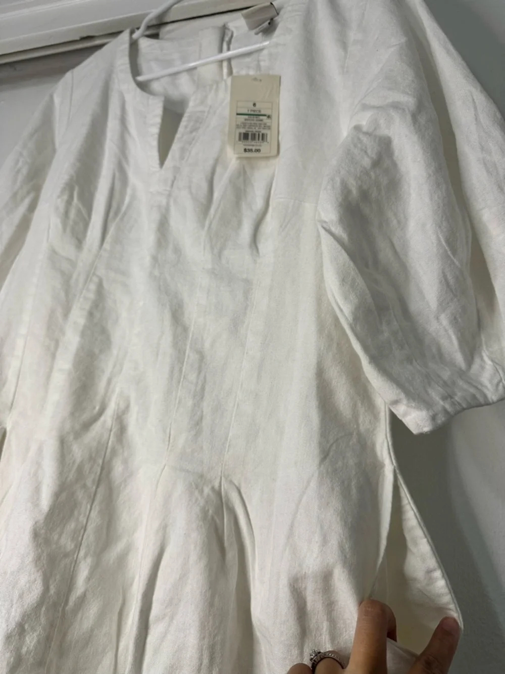 A New Day A-Line Mini White Dress - Picture 6 of 7
